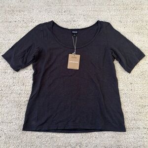 PATAGONIA Trail Harbor tee t-shirt M black NWOT
